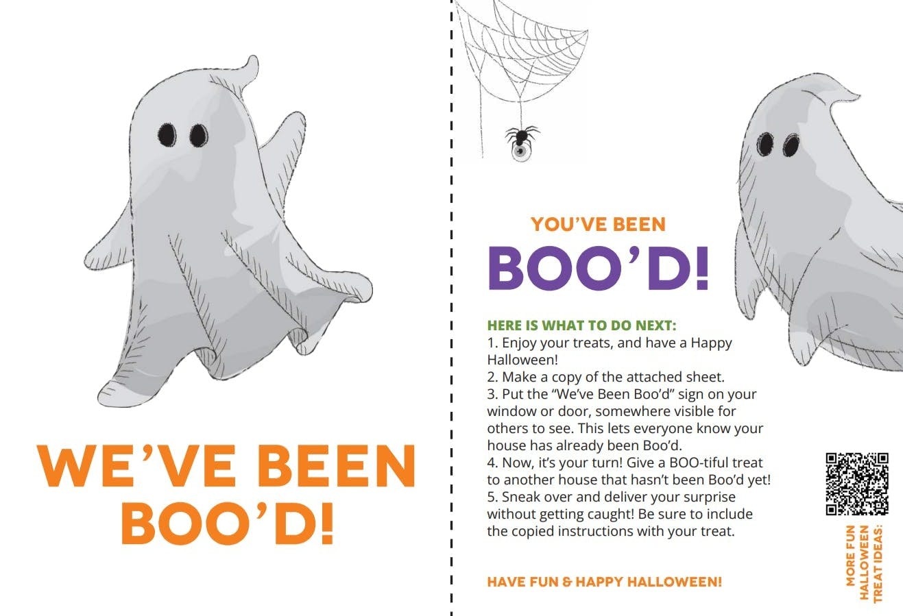 HERE IS WHAT TO DO NEXT: 1. Enjoy your treats, and have a Happy Halloween! 2. Make a copy of the attached sheet. 3. Put the 