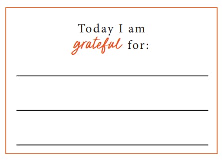 Today I am grateful for.