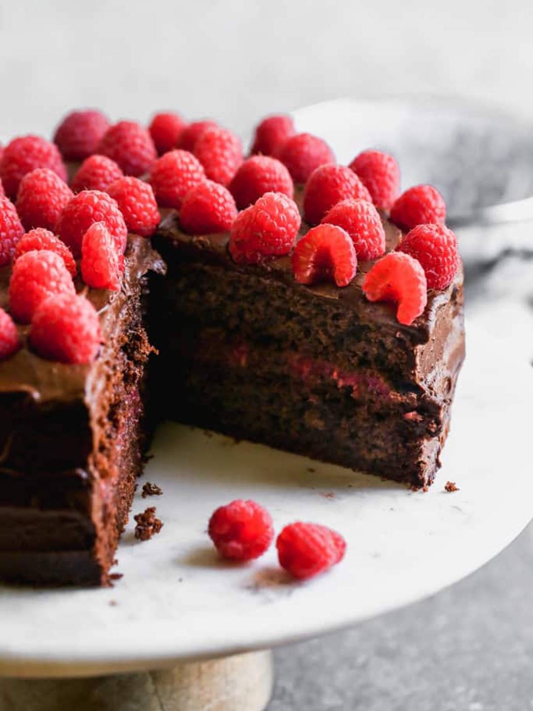 chocolate raspberry cake.