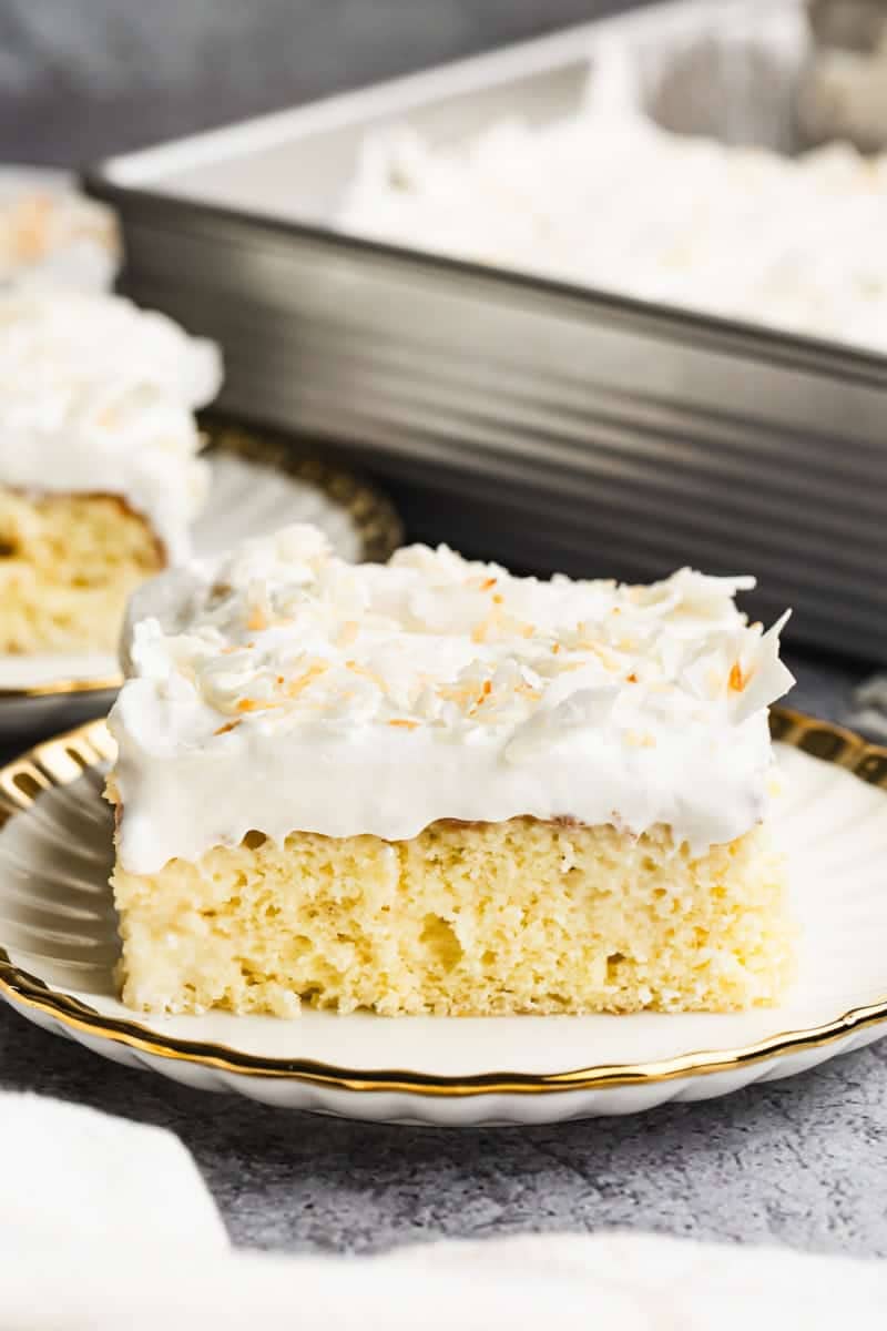 Coconut Tres Leches Cake.