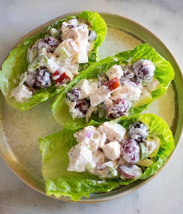 Healthy Chicken Salad Lettuce Wraps