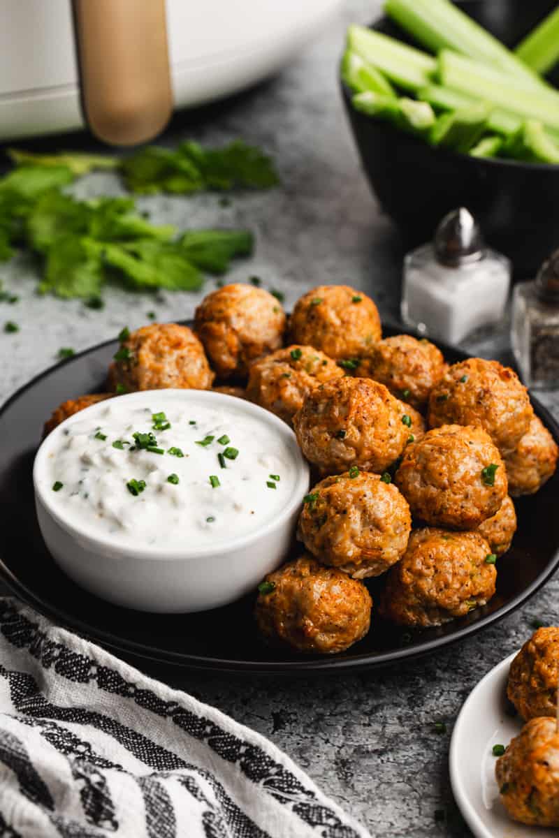 Buffalo Chicken Meatballs.