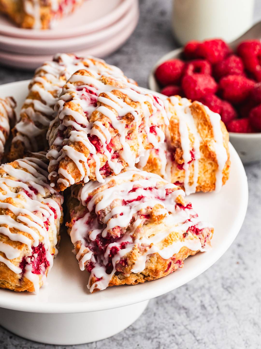 raspberry scones.