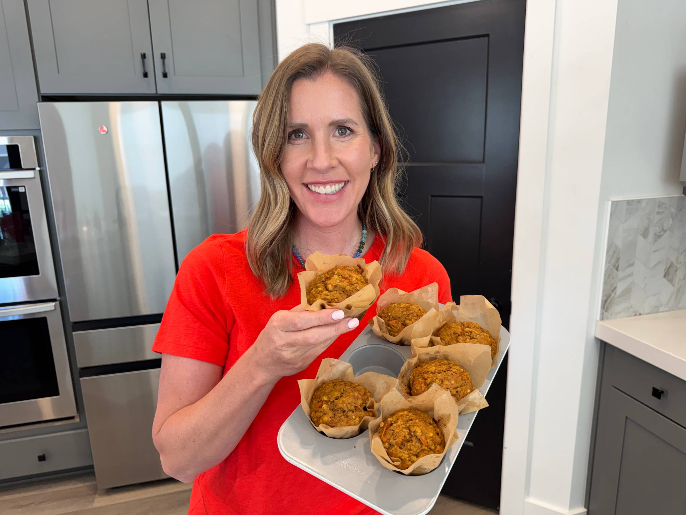 Lauren carrot muffins.