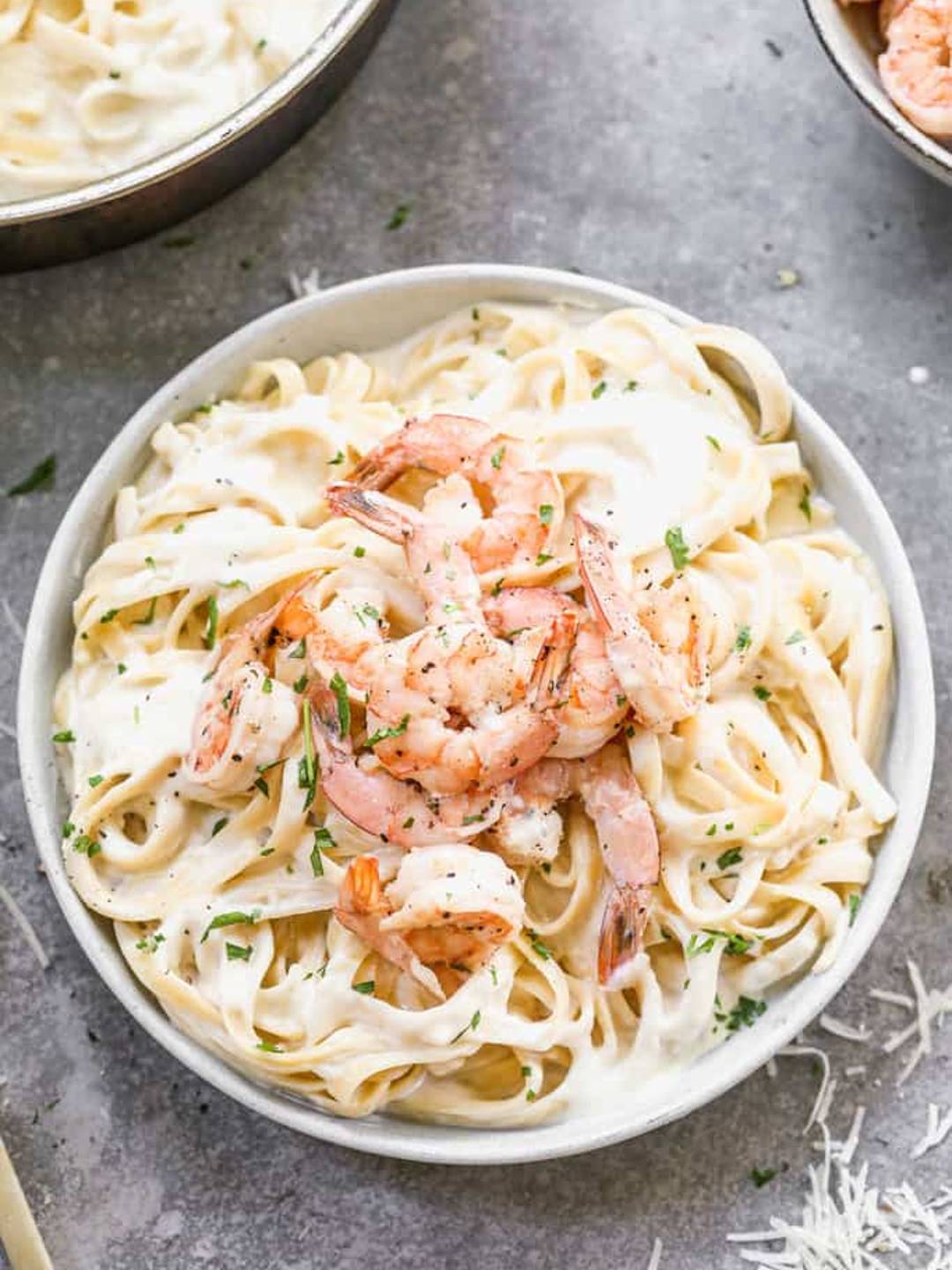 Shrimp Alfredo.