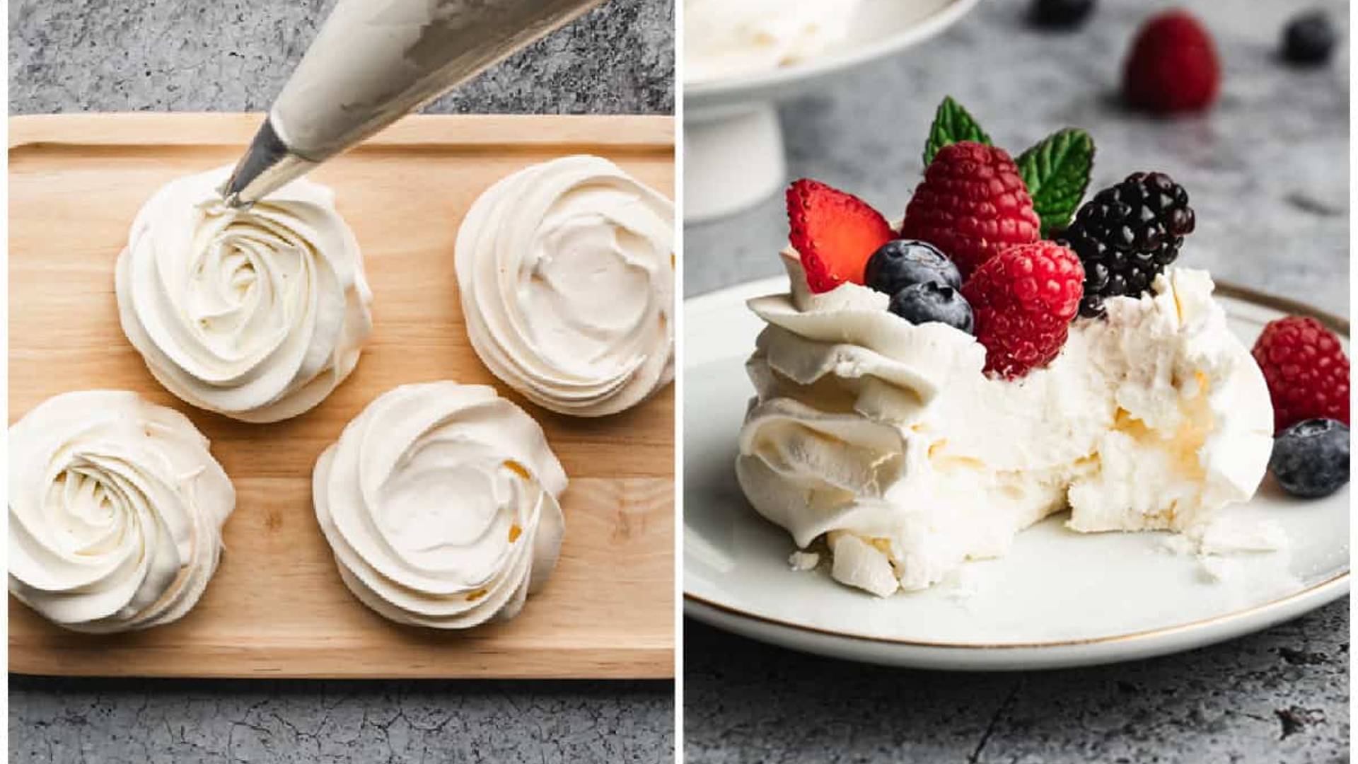 Mini Pavlova Process.