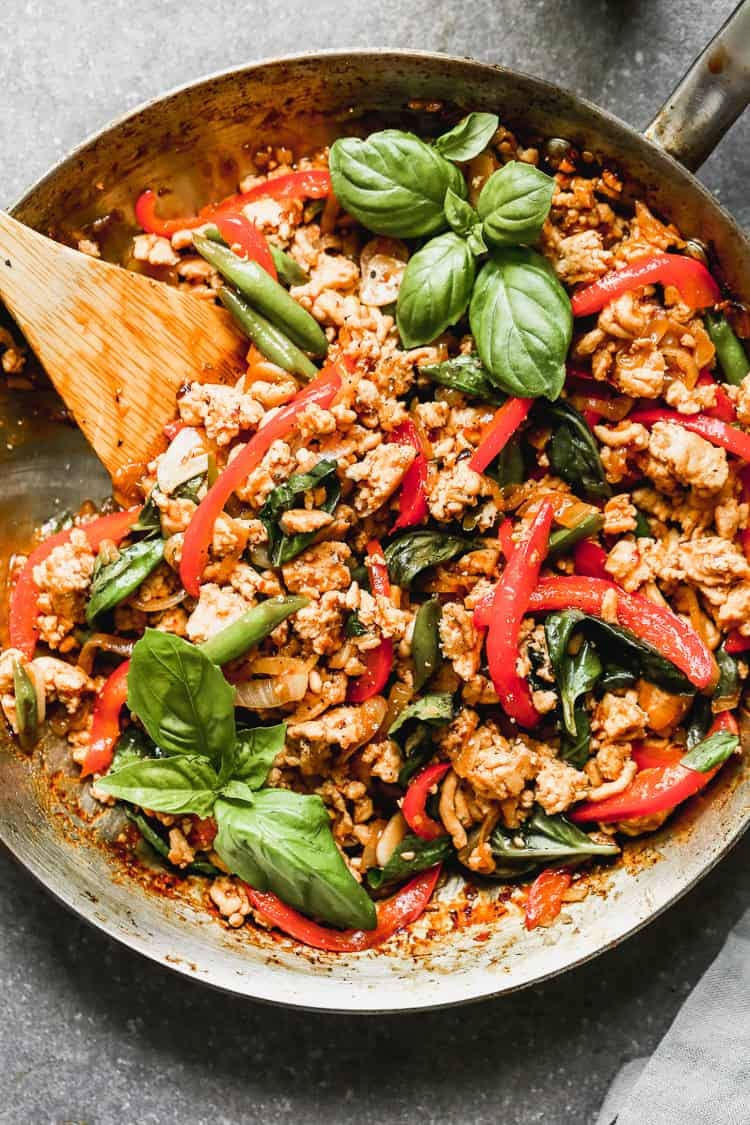 Thai Basil Chicken.