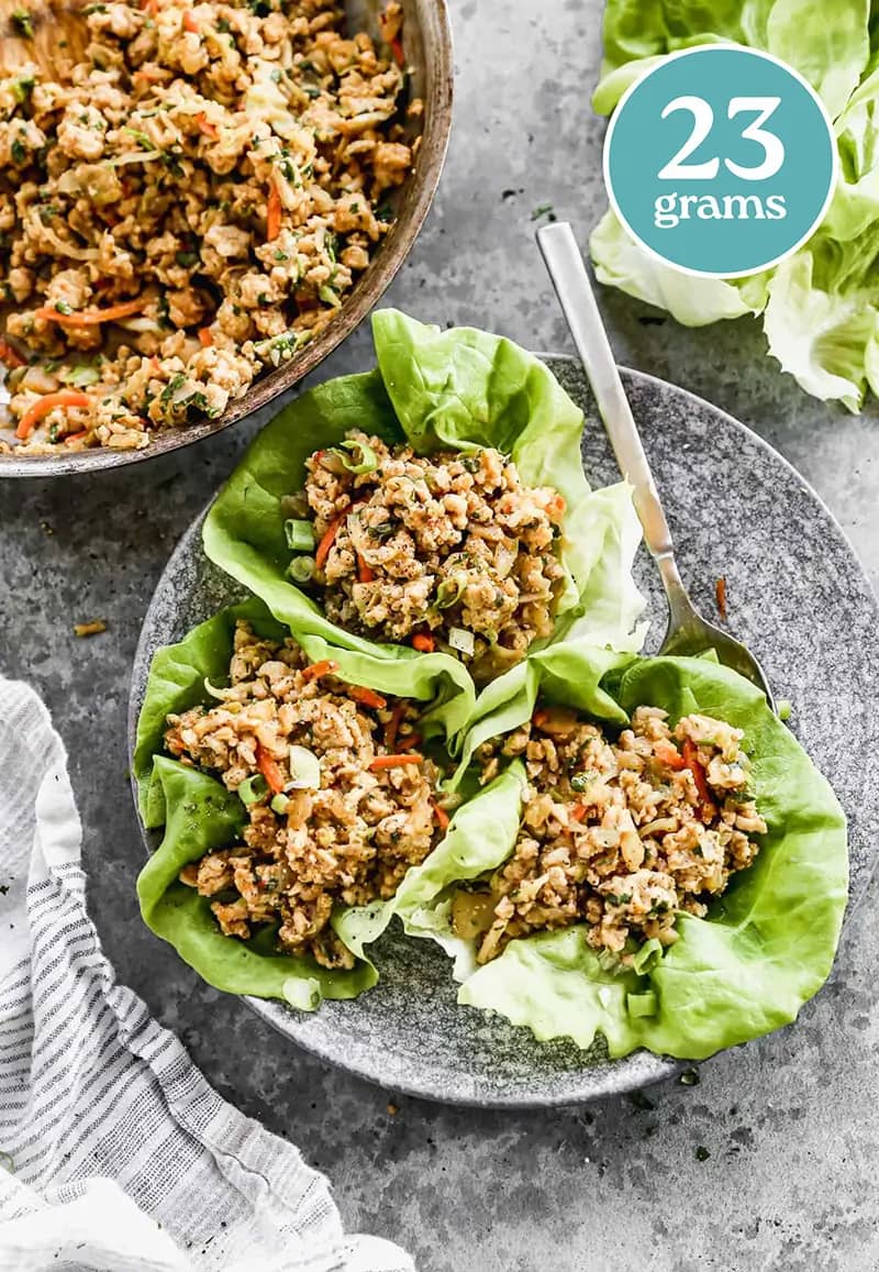 Thai Chicken Lettuce Wraps 23 grams