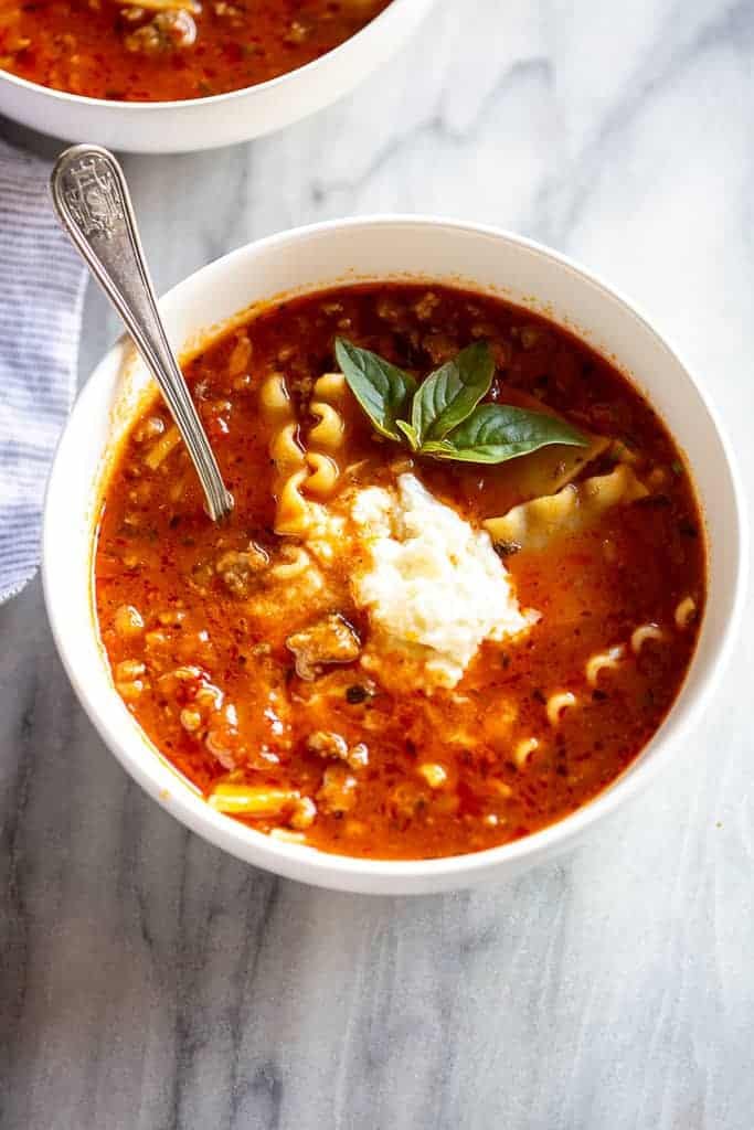 Lasagna soup.