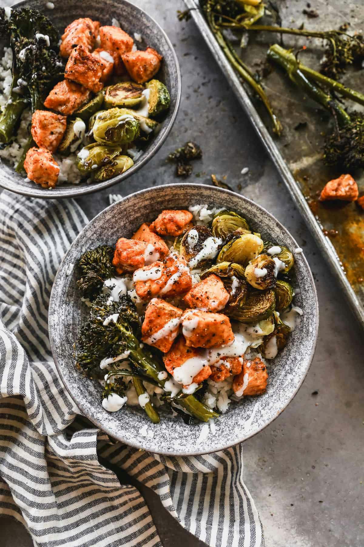 Hot Honey Salmon Bowl.