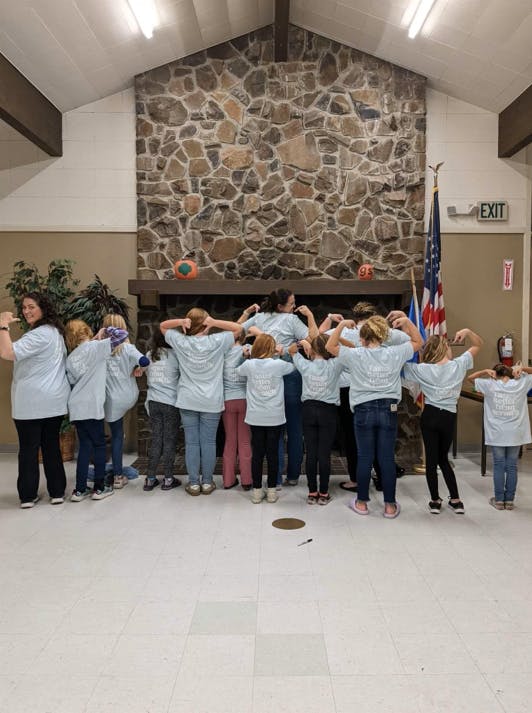 Girl Scouts won chili cookoff for our classic chili recipe. We sent them matching TBFS t-shirts.