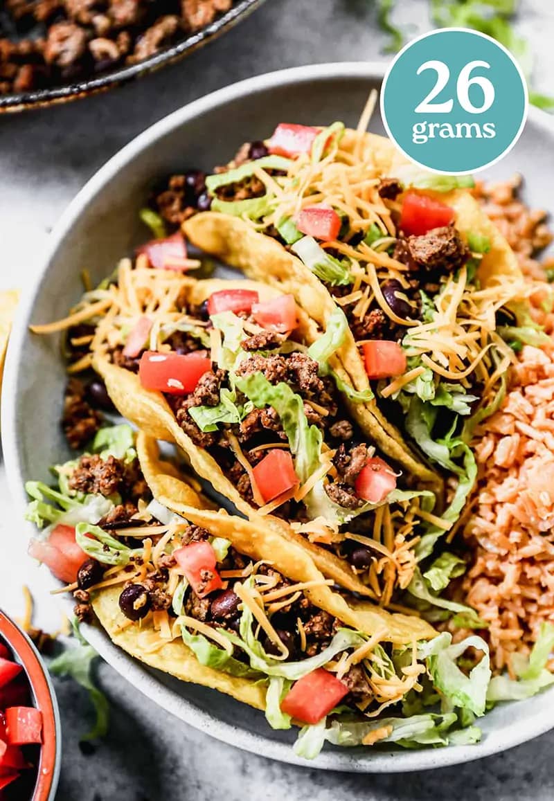 Ground Beef Tacos 26 grams