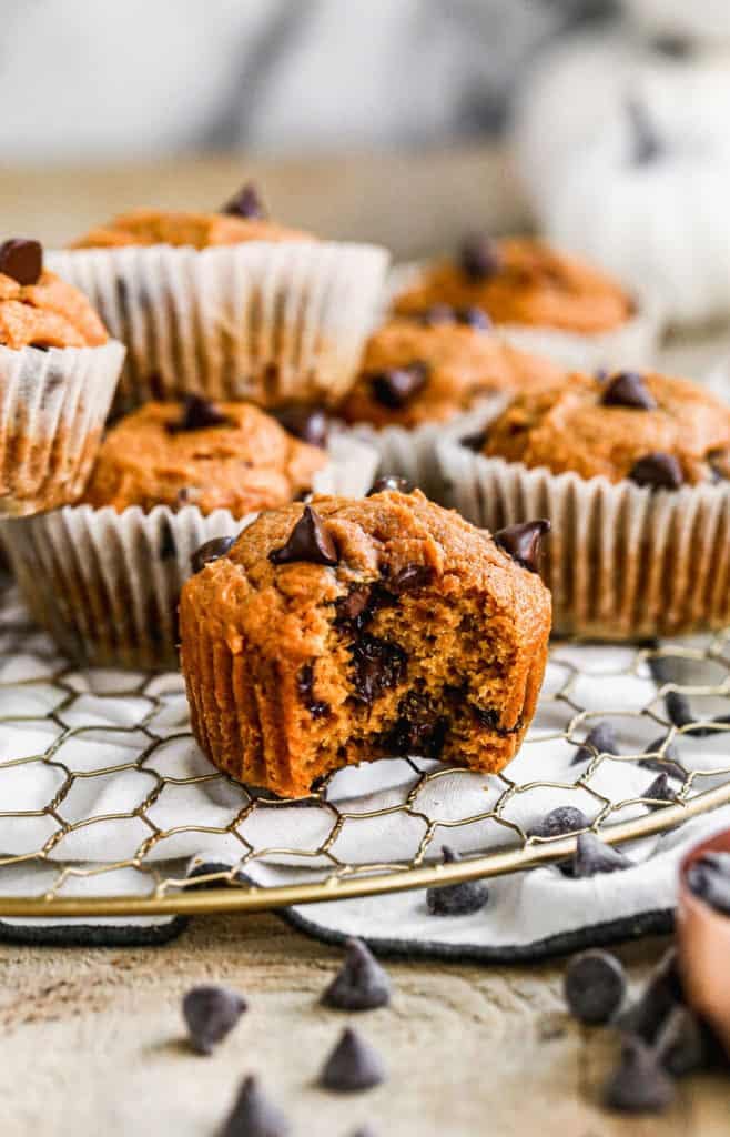 Pumpkin Chocolate Chip Muffins.