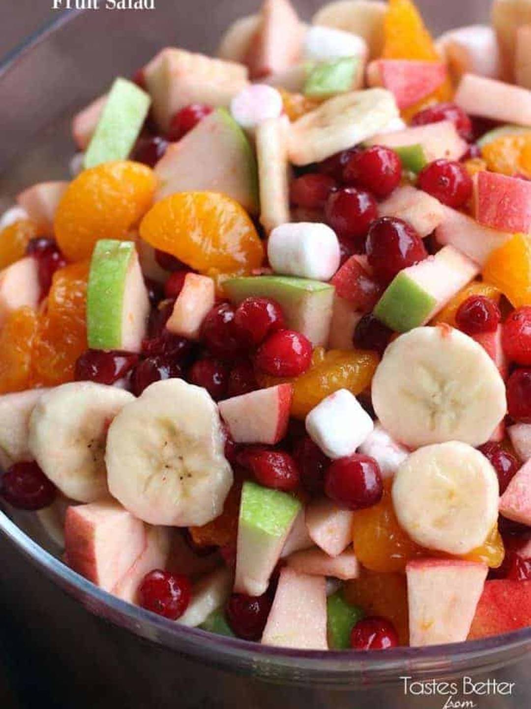 Apple Cranberry Fruit Salad.