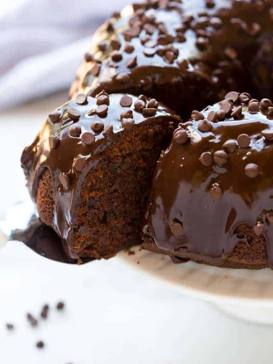 chocolate bundt cake.