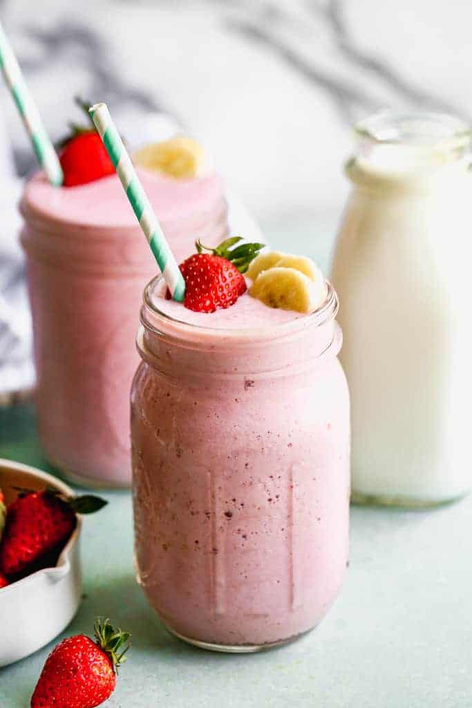 Strawberry Banana Smoothie.