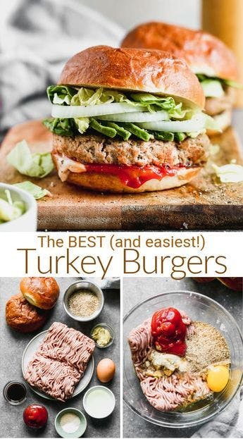 The Best and easiest Turkey Burgers.