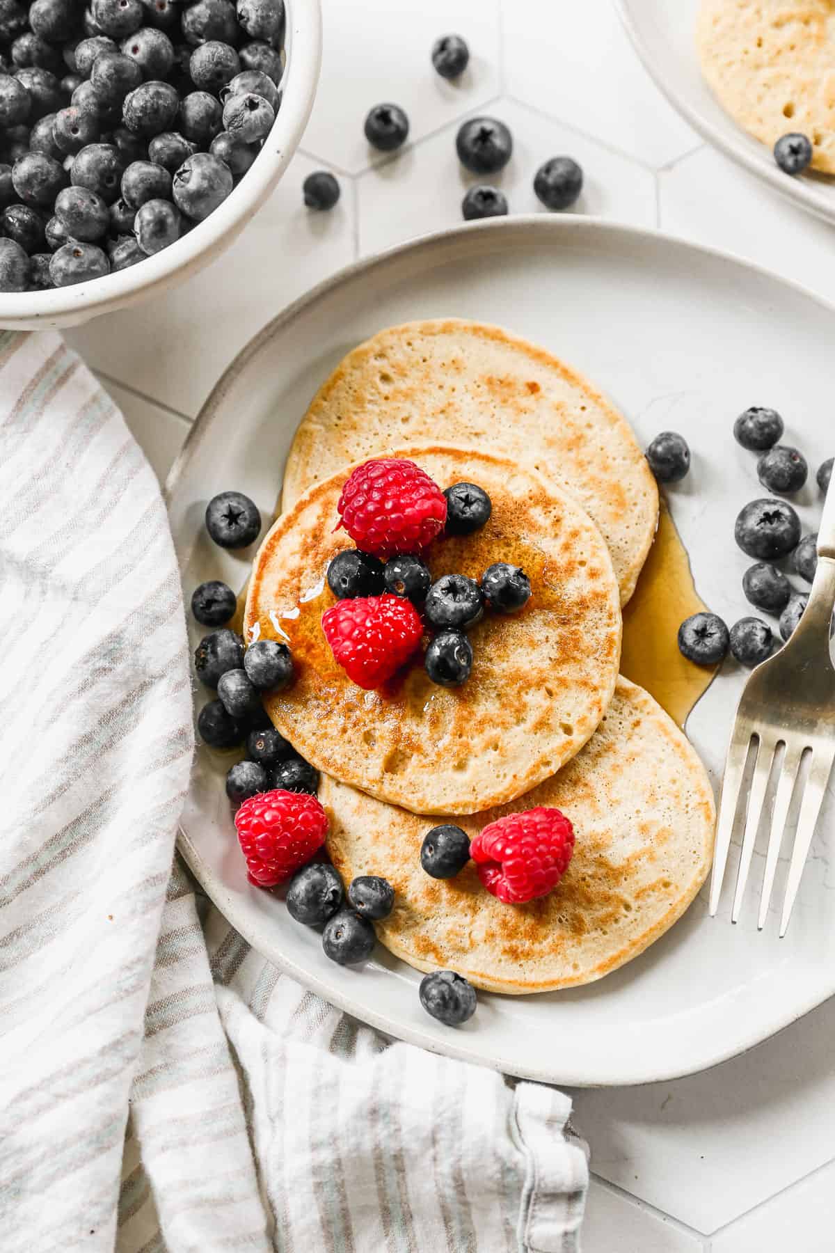 Cottage cheese pancakes.