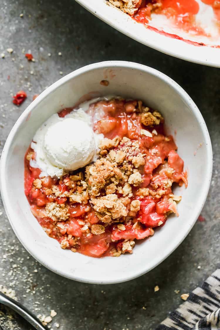 Strawberry Rhubarb Crisp.