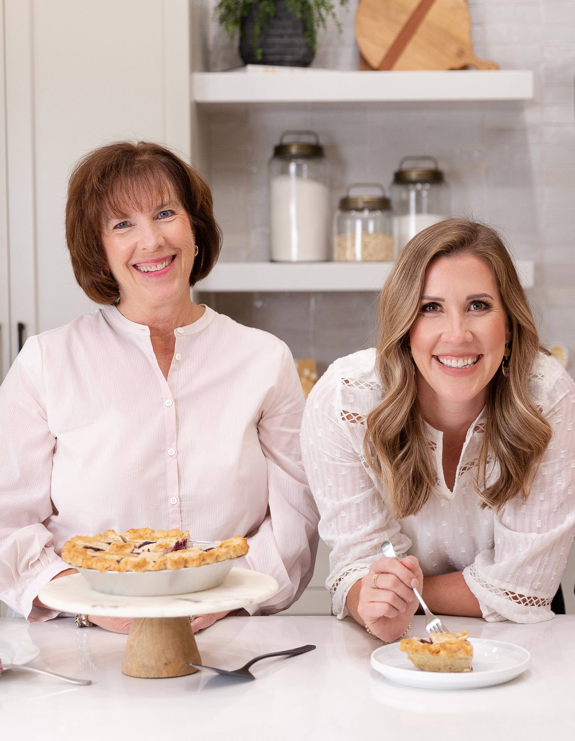 Lauren and her mom in the kitchen.