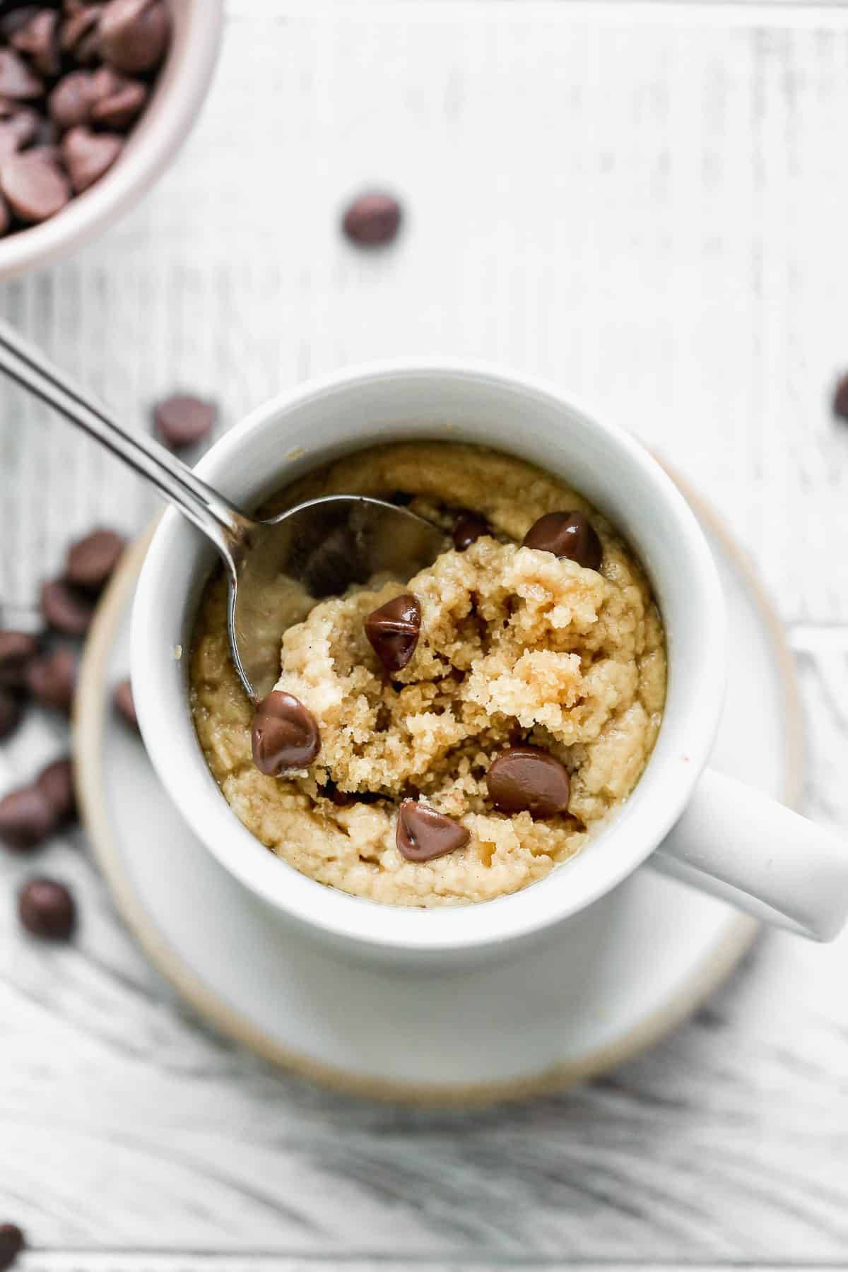 Peanut Butter Mug Cake.