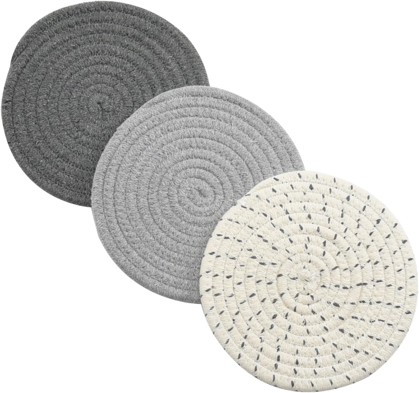 3 100% cotton trivets.