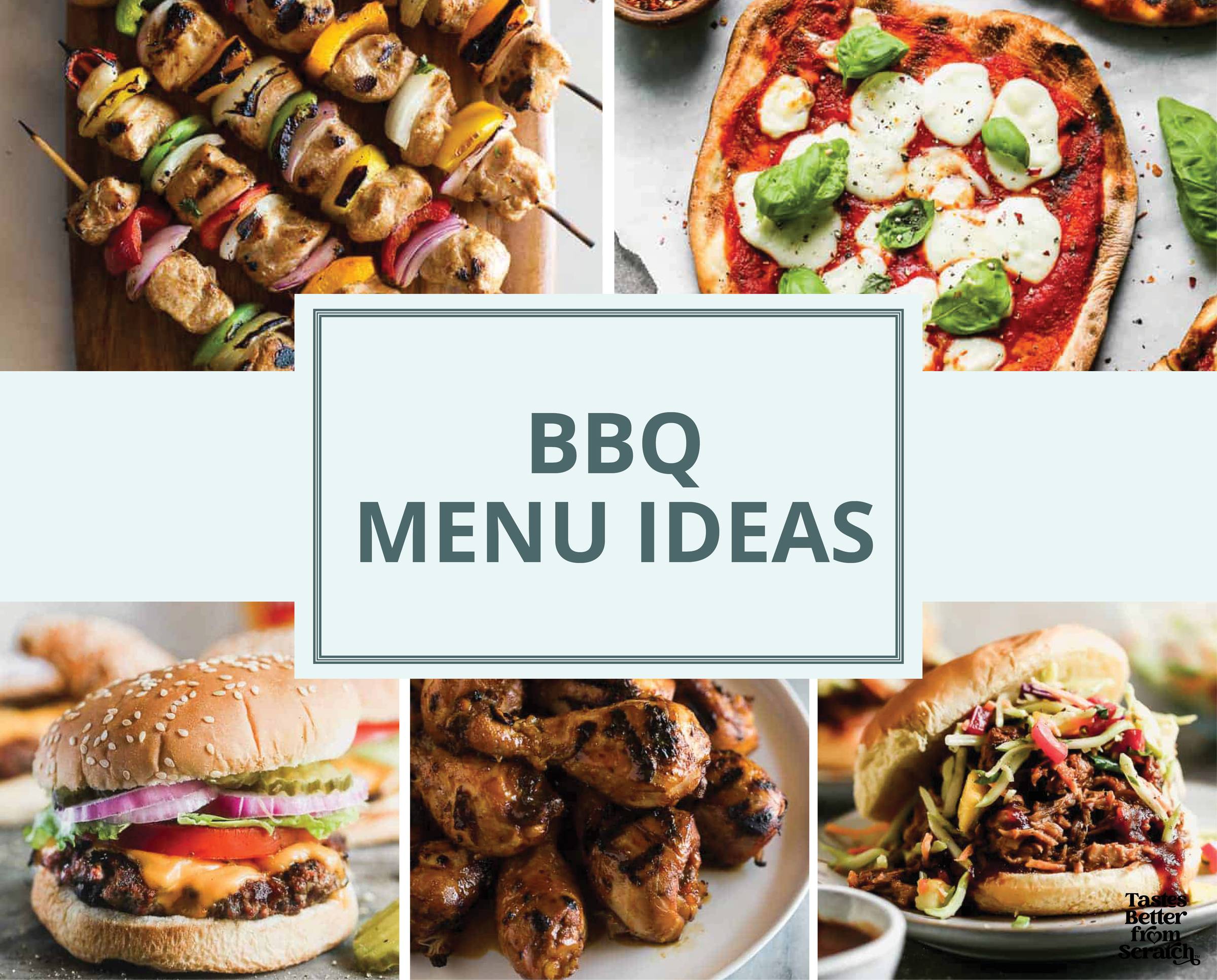 BBQ Menu Ideas Collage