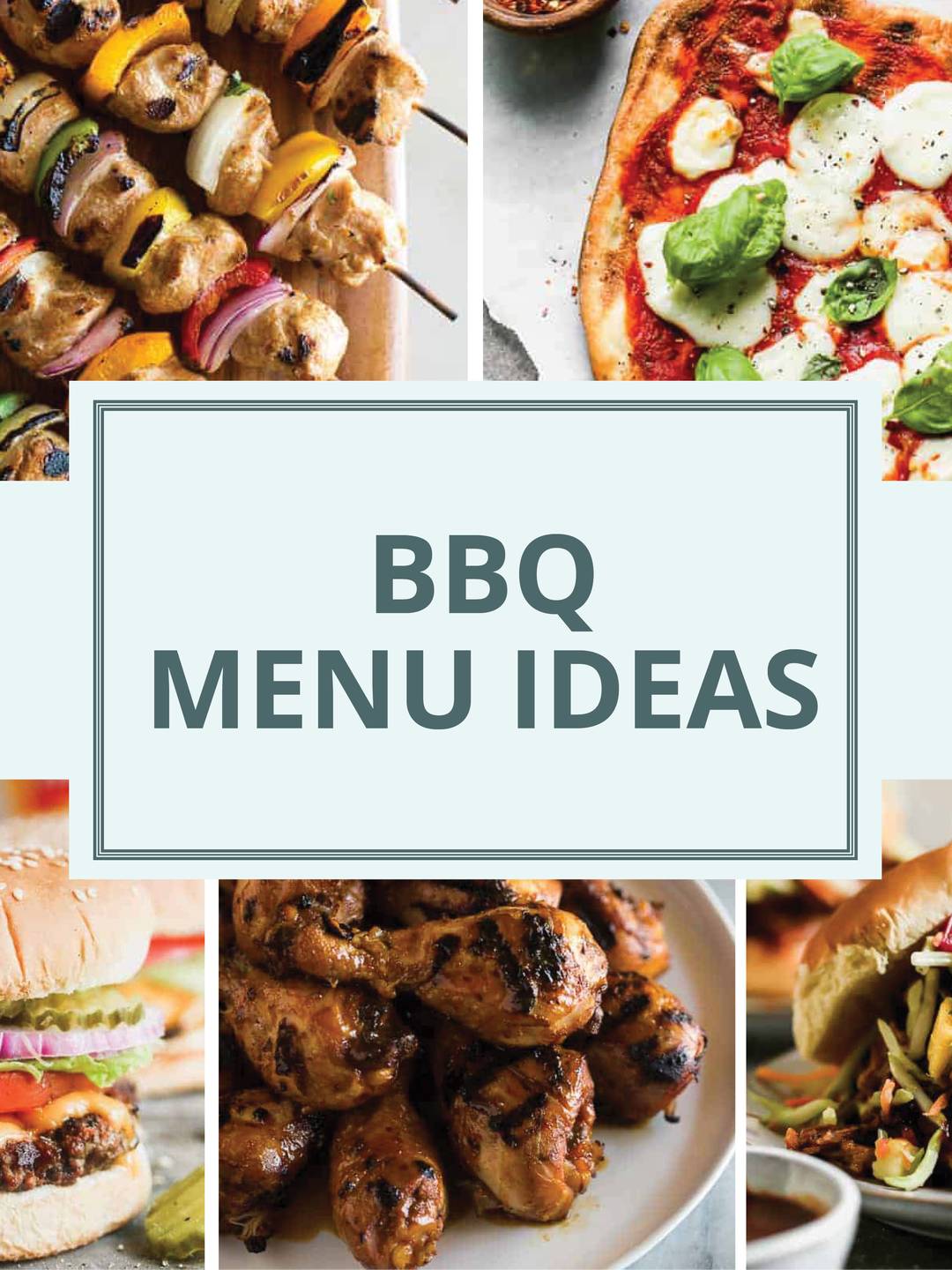 BBQ Menu Ideas Collage.
