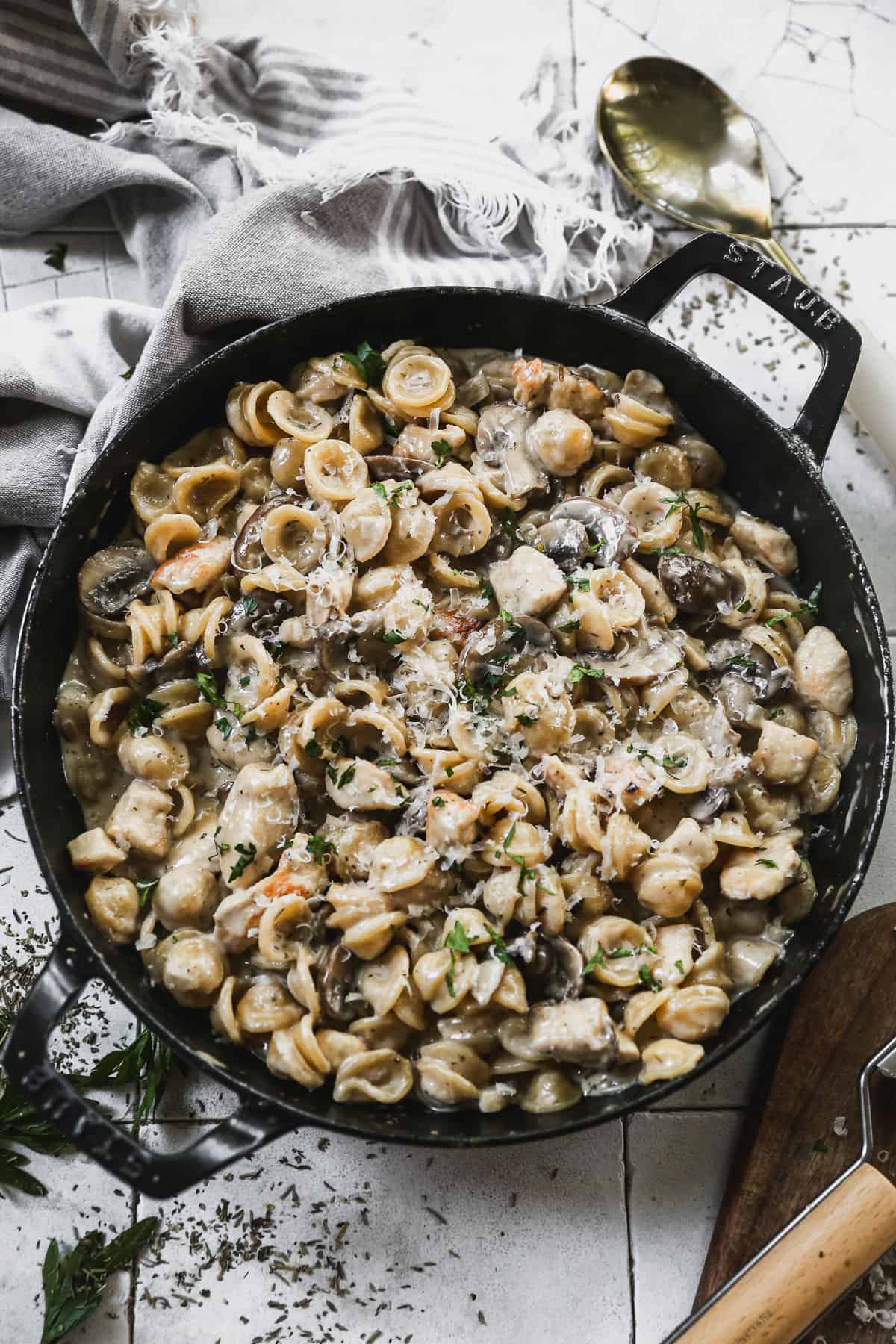 Chicken Marsala Pasta.