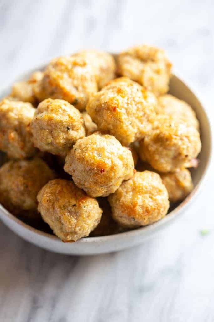 Baked Chicken Meatballs