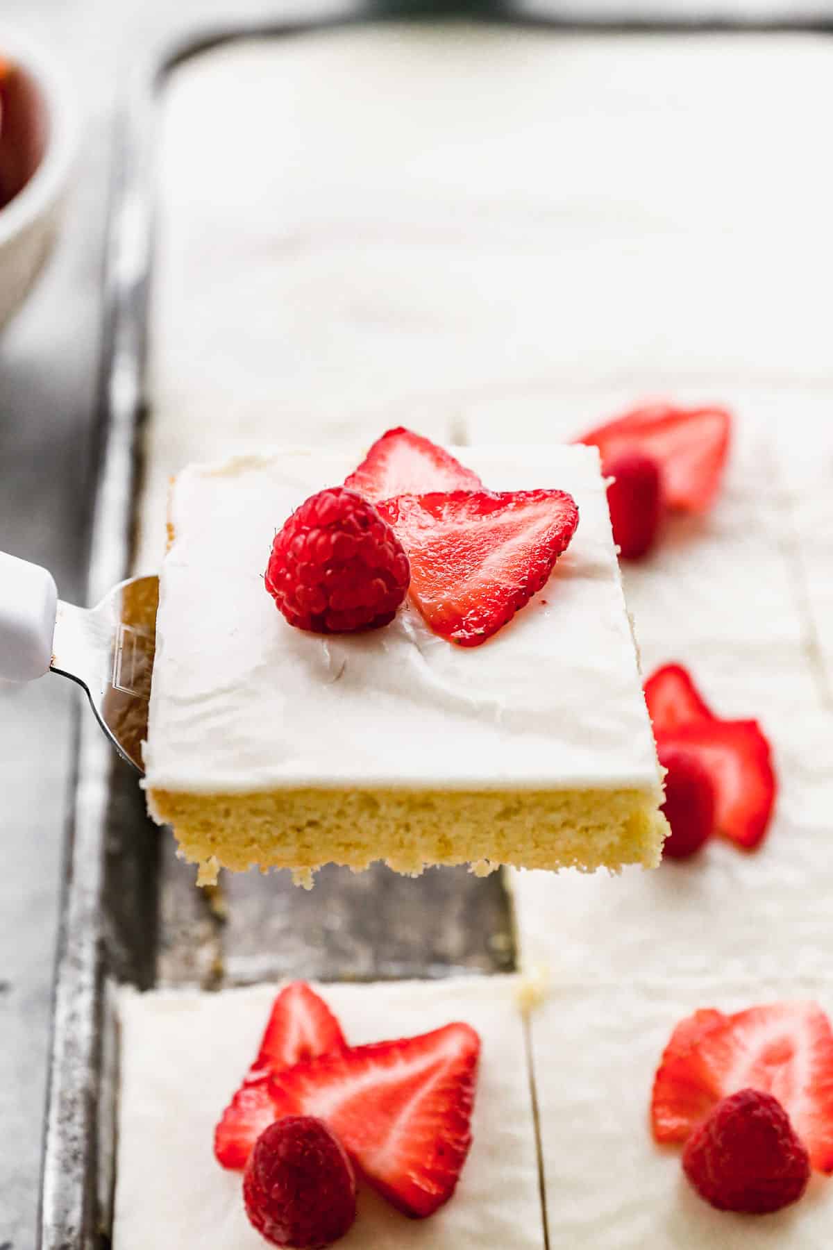 White Texas Sheet Cake.