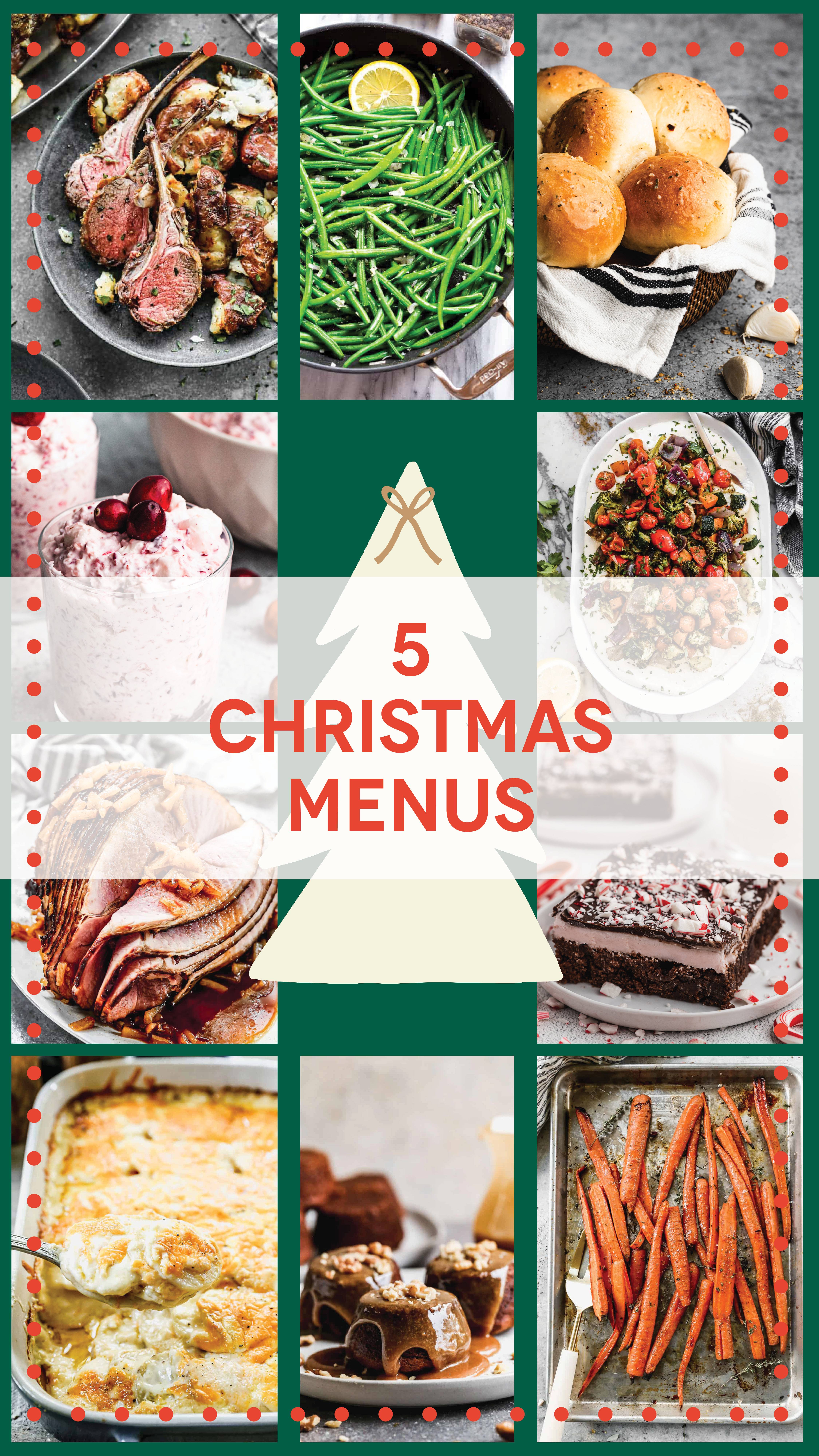 5 Christmas Menus.