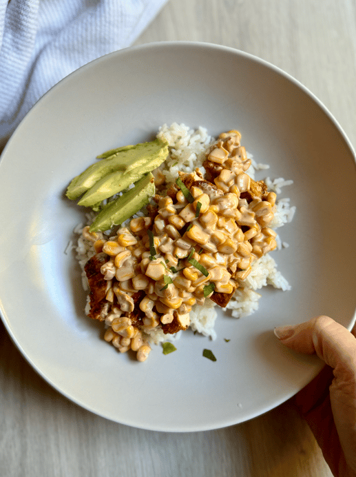 Street Corn Chicken Bowl.