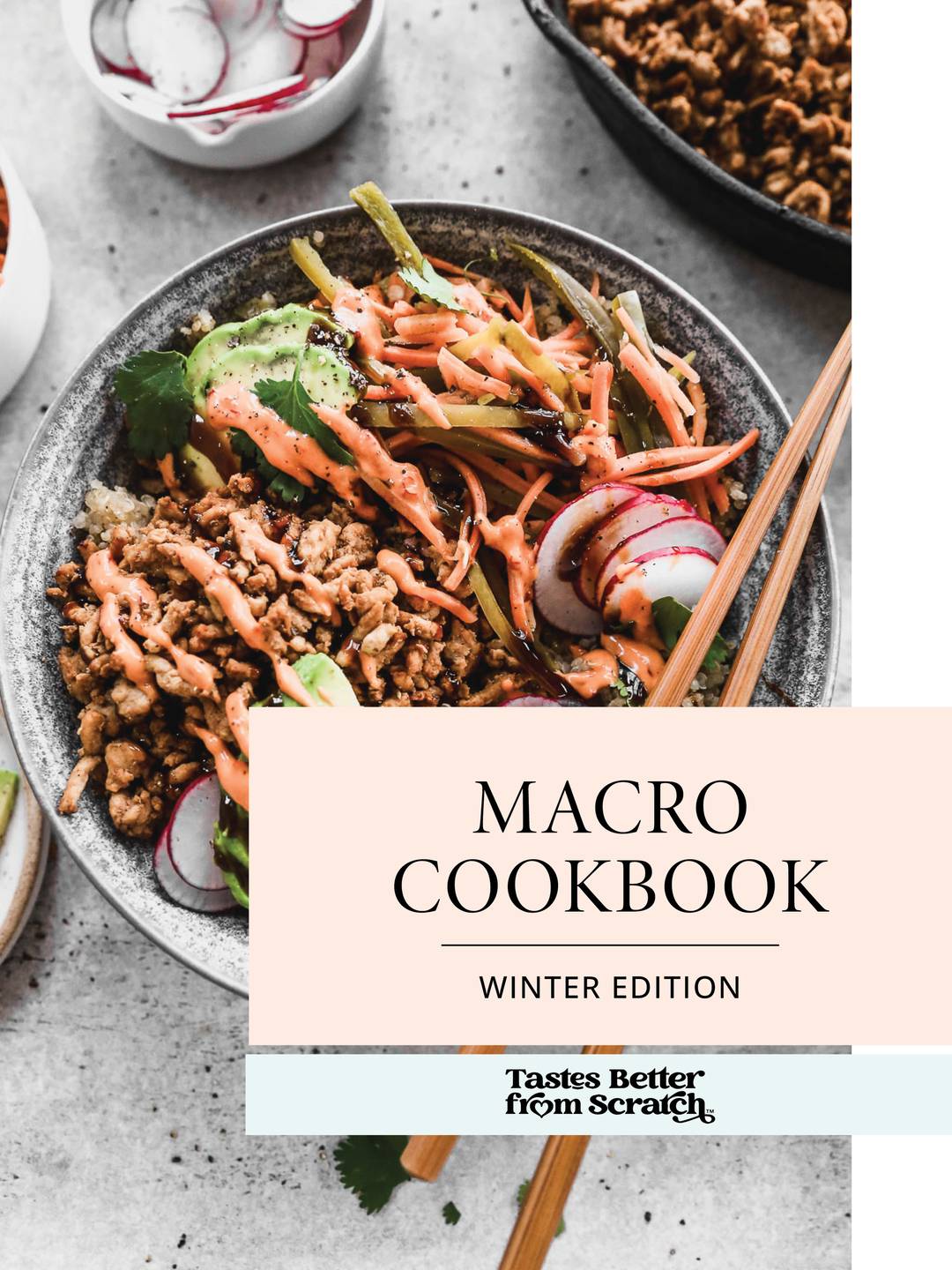 Cover for winter macro digital cookbook.