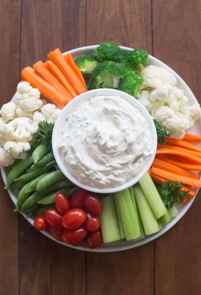 Easy Vegetable Dip.