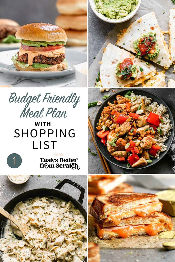 Budget Friendly Meal Plan 1