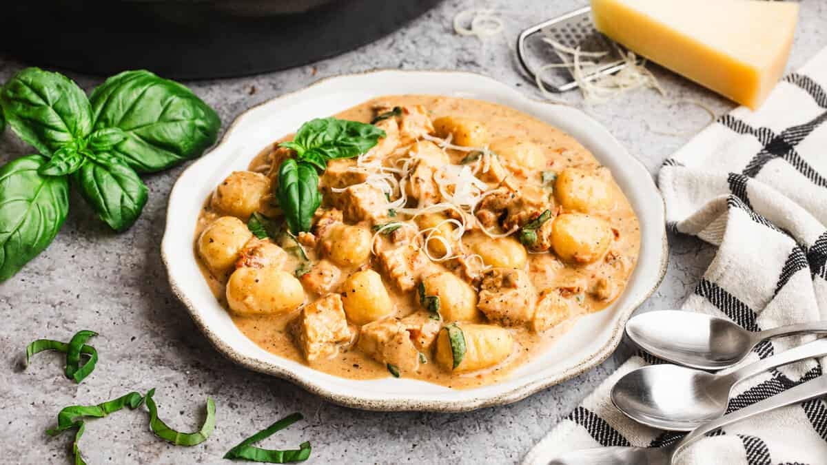 One-Pan Creamy Chicken and Gnocchi