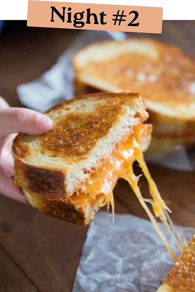 Night 2: Italian Grilled Cheese Sandwich