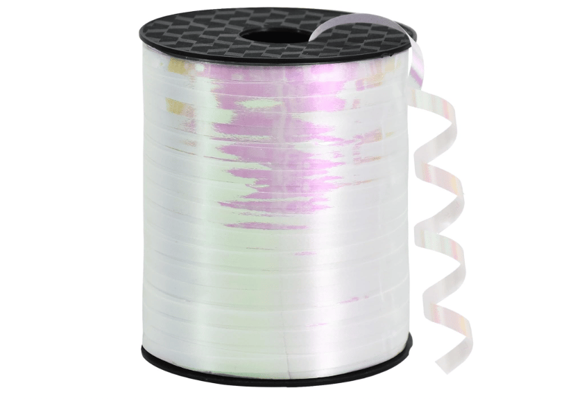 White curling ribbon.