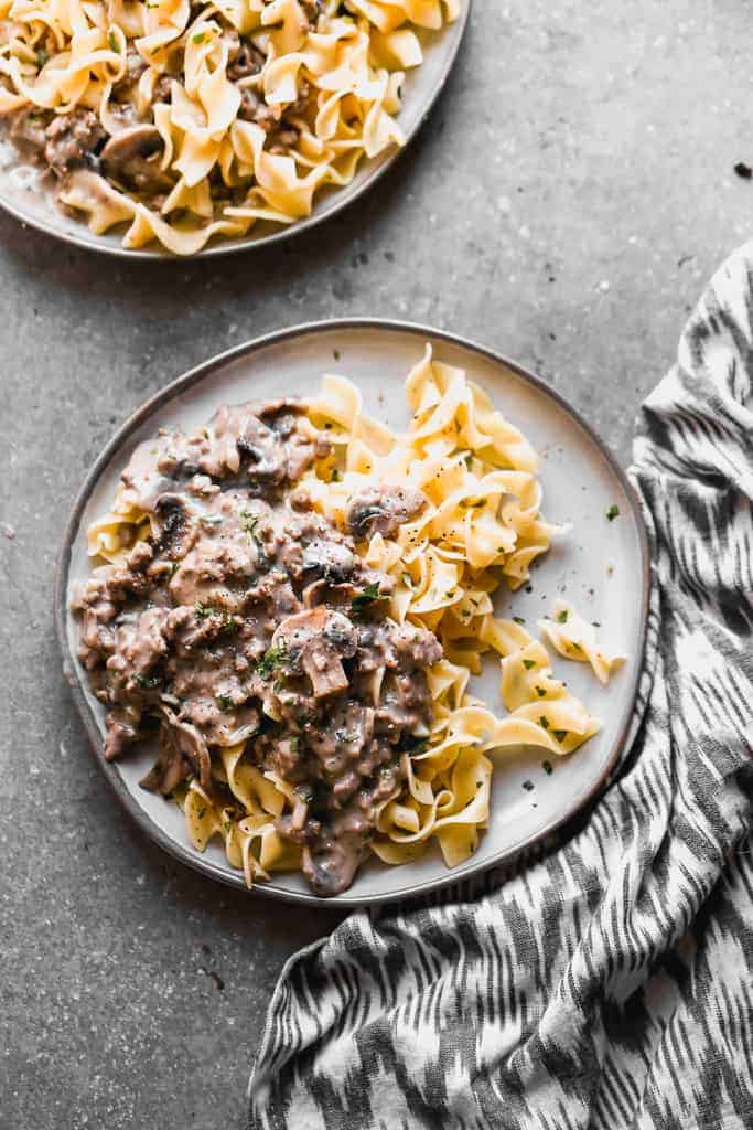 Beef Stroganoff.