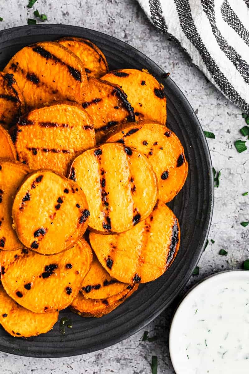 Grilled Sweet Potatoes.