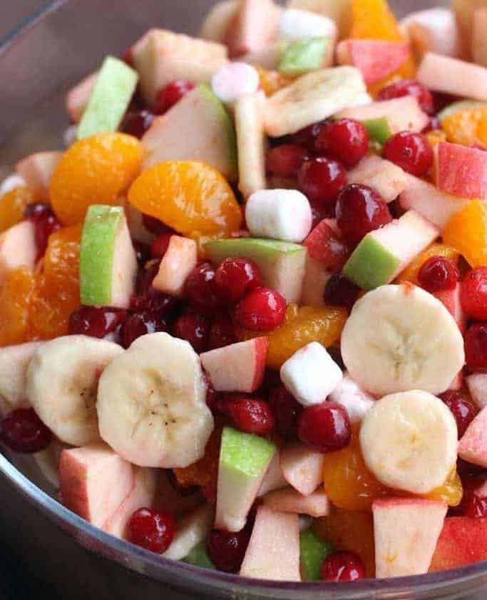 Apple Cranberry Fruit Salad