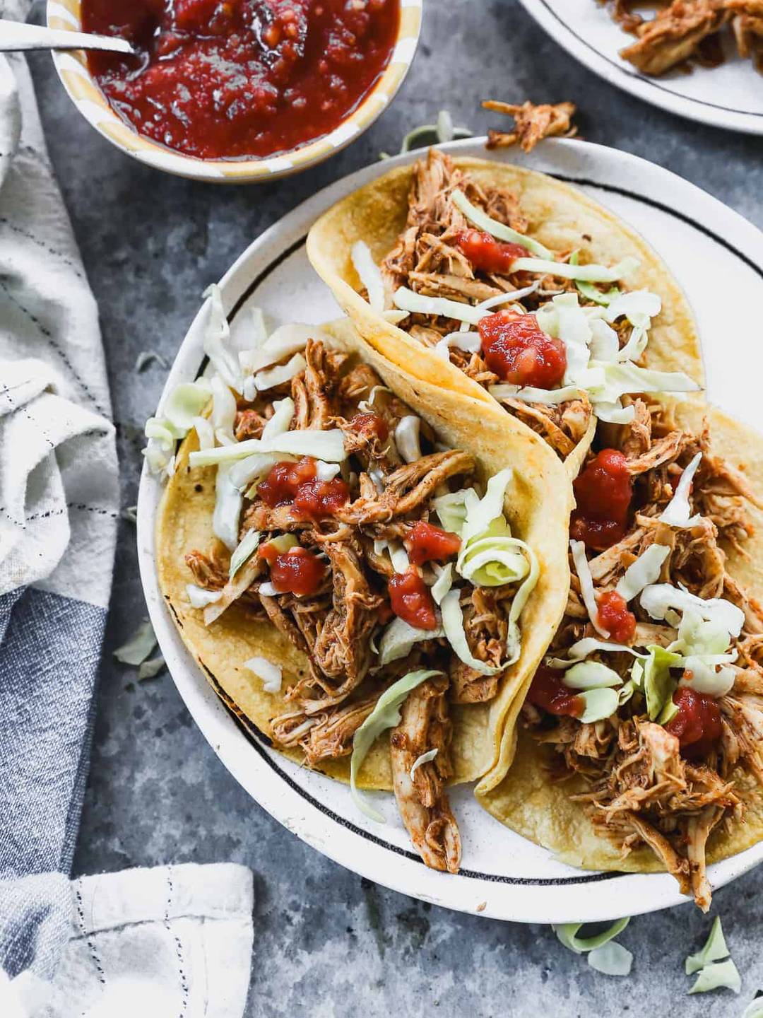 slow cooker chicken tacos