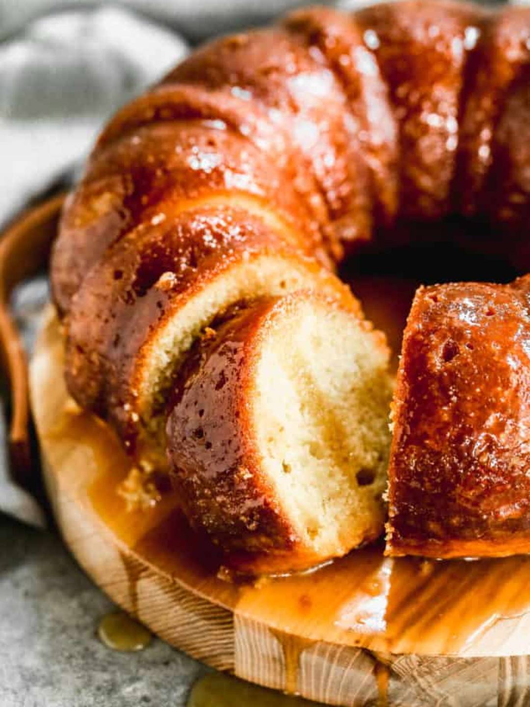 Homemade Rum Cake.