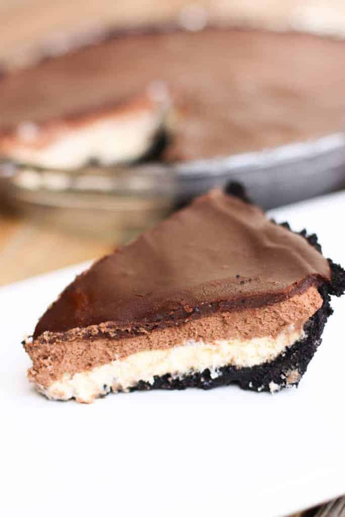 Chocolate Mousse Cheesecake.