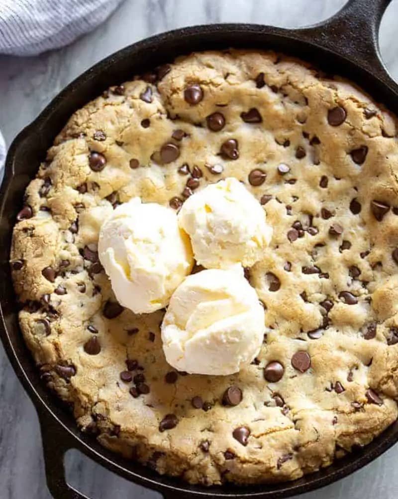 Chocolate Chip Skillet Cookie