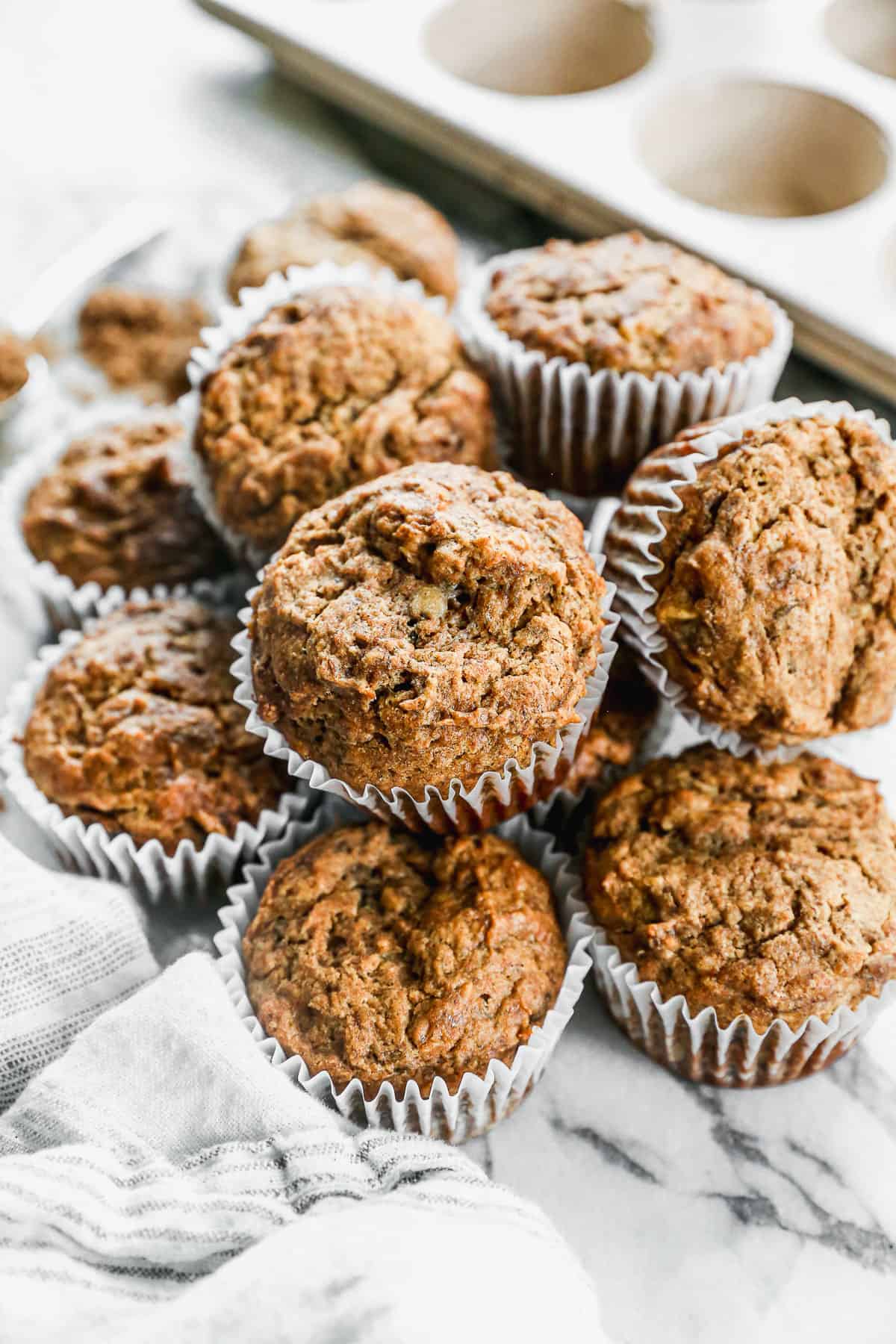 Healthy Banana Muffins.