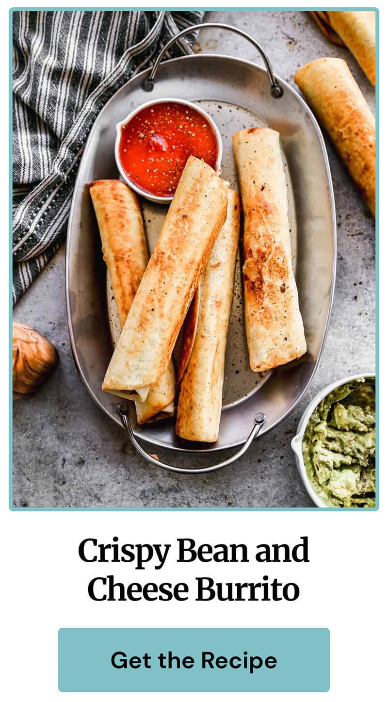 Crispy Bean and Cheese Burritos