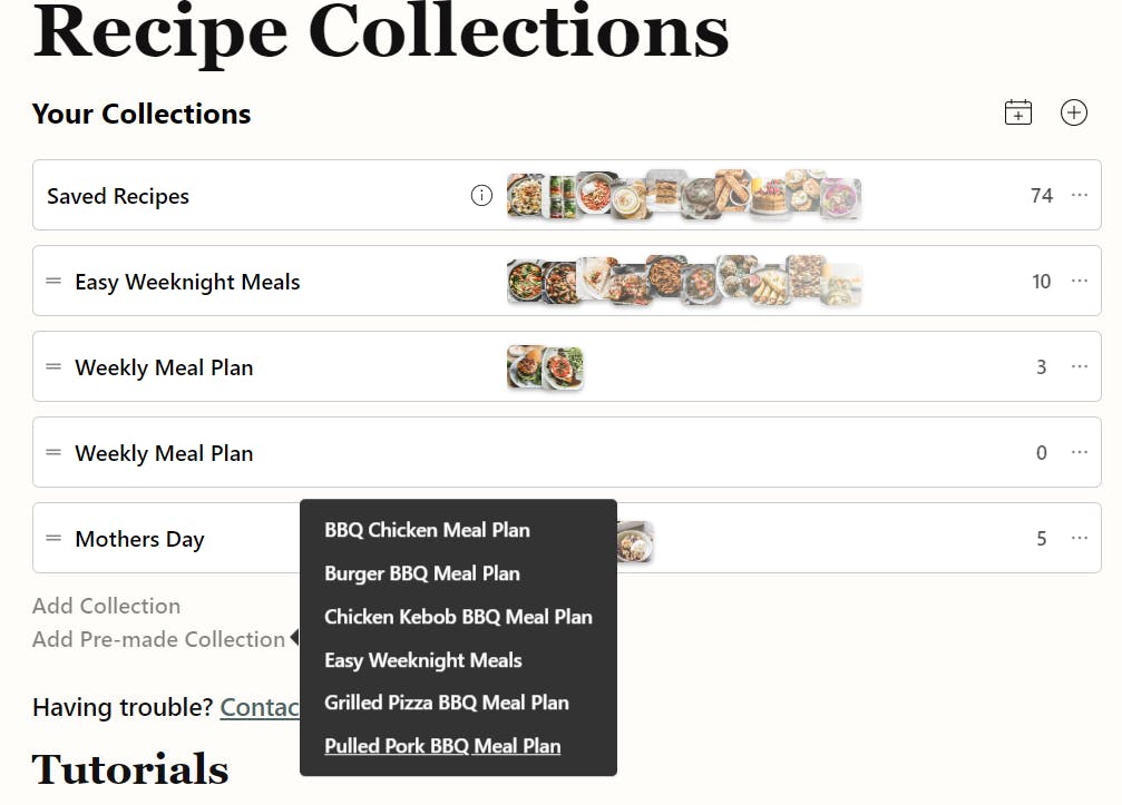 Recipe Collections 