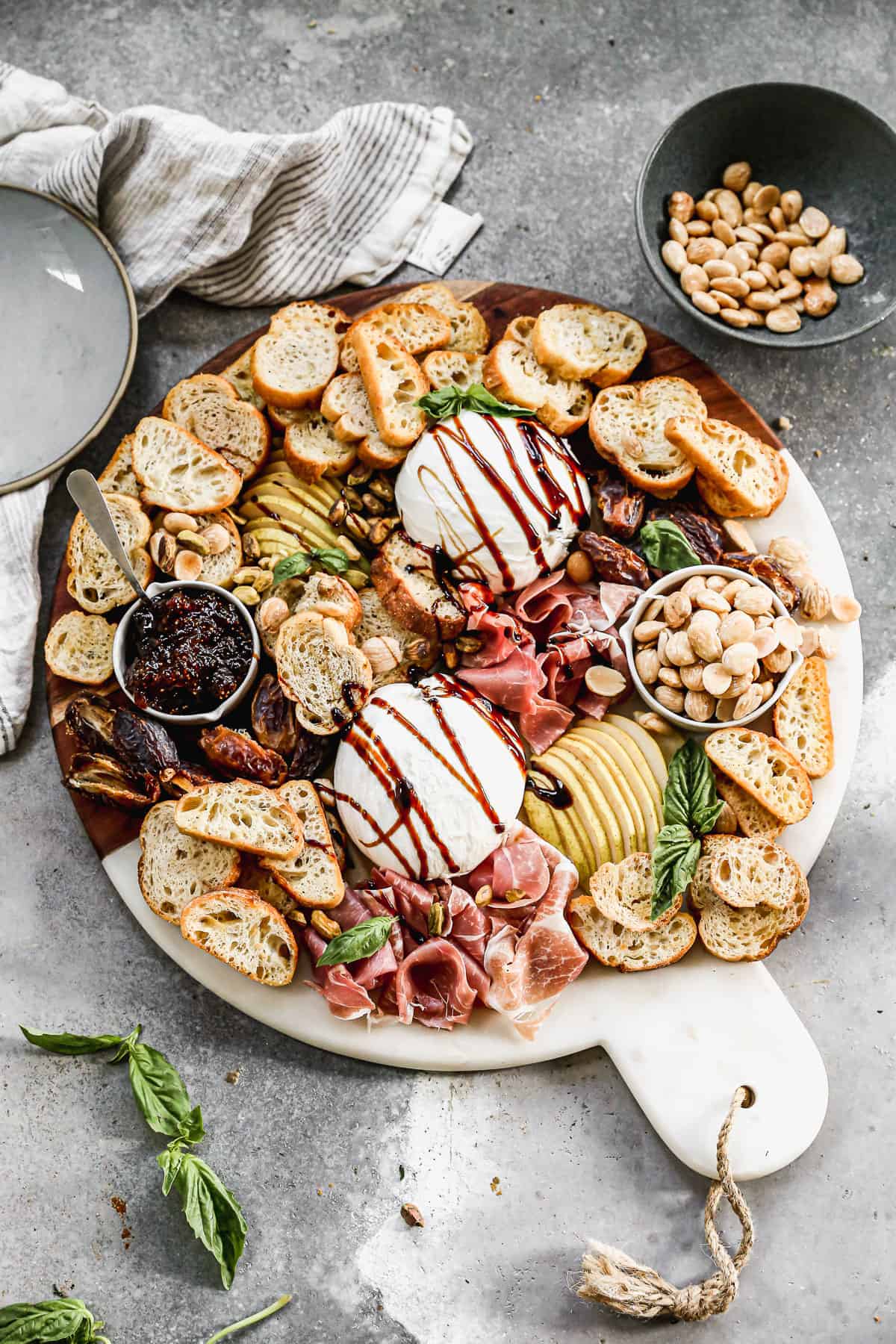 Burrata Appetizer.